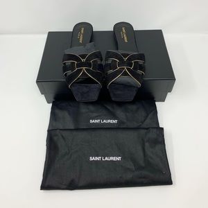 ✅SOLD✅Saint Laurent Nu Pieds 05 Woven Slides